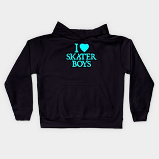 I Love Skater Boys Kids Hoodie